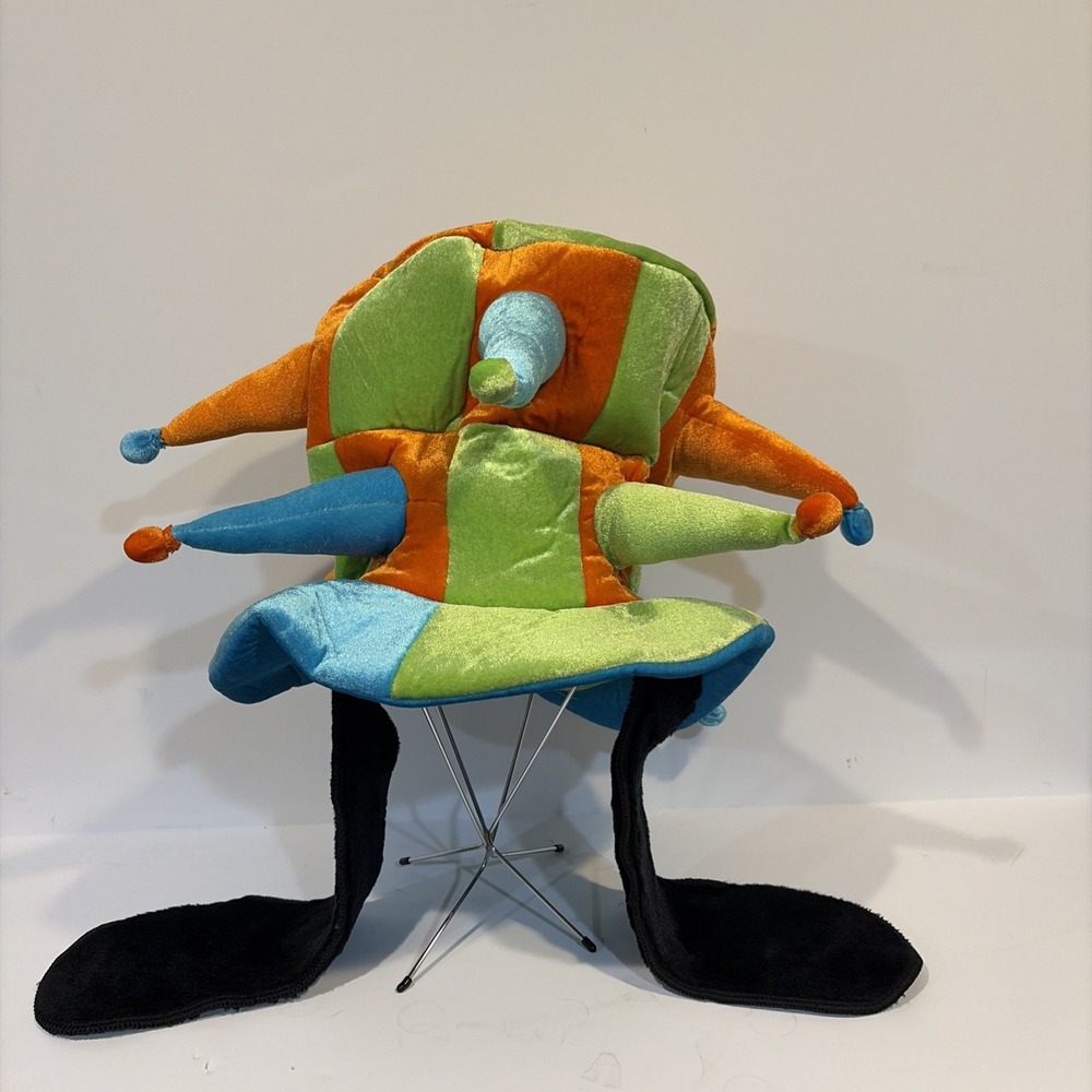 Walt Disney World Adult Goofy Jester Hat Long Ears Adjustable Costume